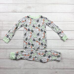 In My Jammers Pajama Set Bamboo Viscose Bunny Easter Egg Print 2-Piece 5T